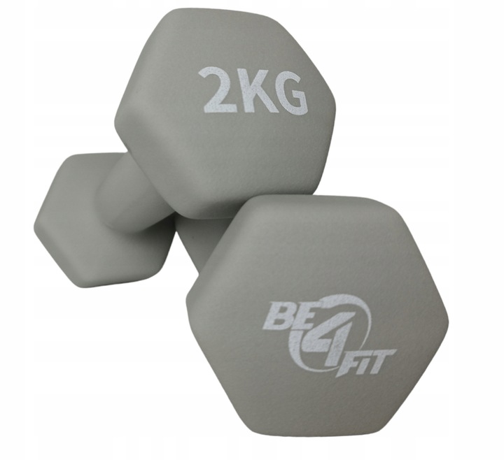 Zestaw Hantli Ciężarki Hantle Neoprenowe Żeliwne do Ćwiczeń 2x 2kg PREZENT