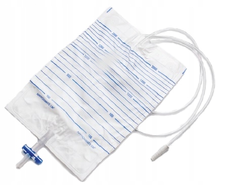 Worek Medyczny Do Zbiórki Moczu Sterylny Z Zaworem T 2L 90cm 30 Sztuk Zarys