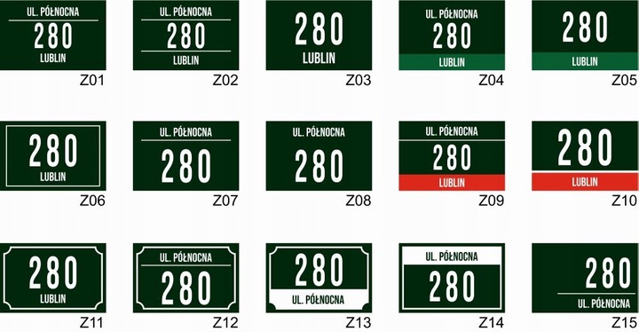 Tabliczka Numer domu Tablica ADRESOWA ALUMINIOWA | NUMER NA DOM |32x21|