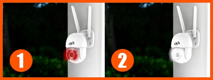 ZEWNĘTRZNA KAMERA WIFI OBROTOWA BEZPRZEWODOWA IP 4Mpx TUYA DVS DO DOMU