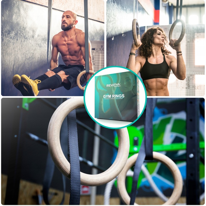 KÓŁKA GIMNASTYCZNE DREWNIANE KOŁA OBRĘCZE DO ĆWICZEŃ Z MIARKĄ I