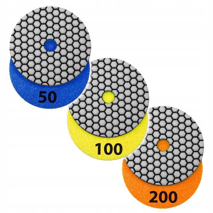 ZESTAW TARCZ DIAMENTOWYCH DO CIĘCIA I SZLIFOWANIA GRESU SPIEKU PŁYTEK