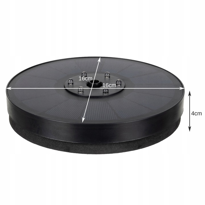 Fontanna Solarna Pompa do Oczka Wodnego Ogrodowa Pływająca LED Fontannowa