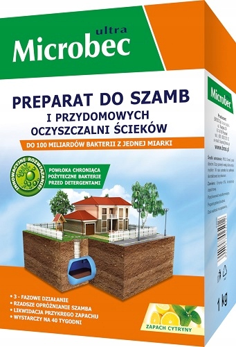 Microbec ULTRA Bakterie Preparat Proszek DO SZAMB 1kg + BIO ŻEL do WC