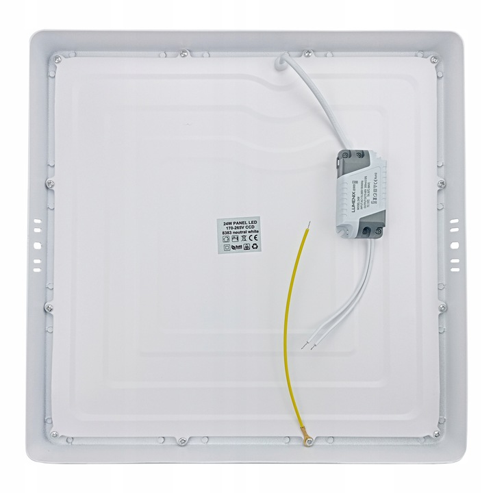 PANEL plafon sufitowy LED NATYNKOWY KWADRAT 24W 4500K Nie mruga CCD