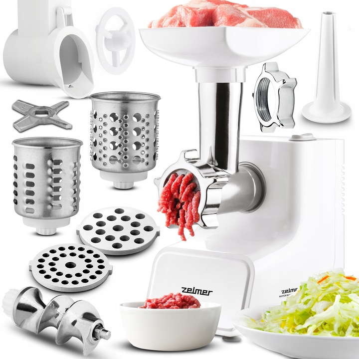 MASZYNKA DO MIELENIA MIĘSA MASZYNA ELEKTRYCZNA ZELMER 1500W 2 KG/MIN