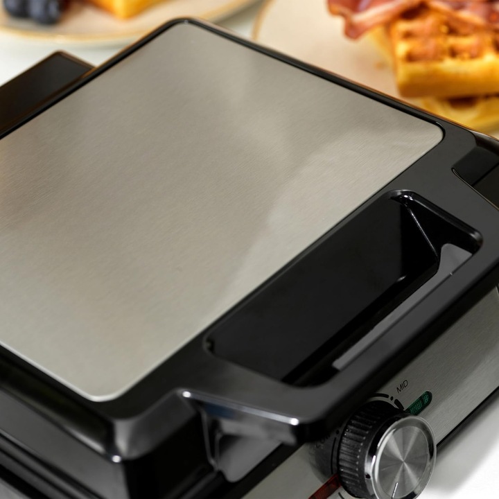 GOFROWNICA XXL 2 GOFRY Z REGULACJĄ TEMPERATURY PUSZYSTE CHRUPIĄCE GOFRY