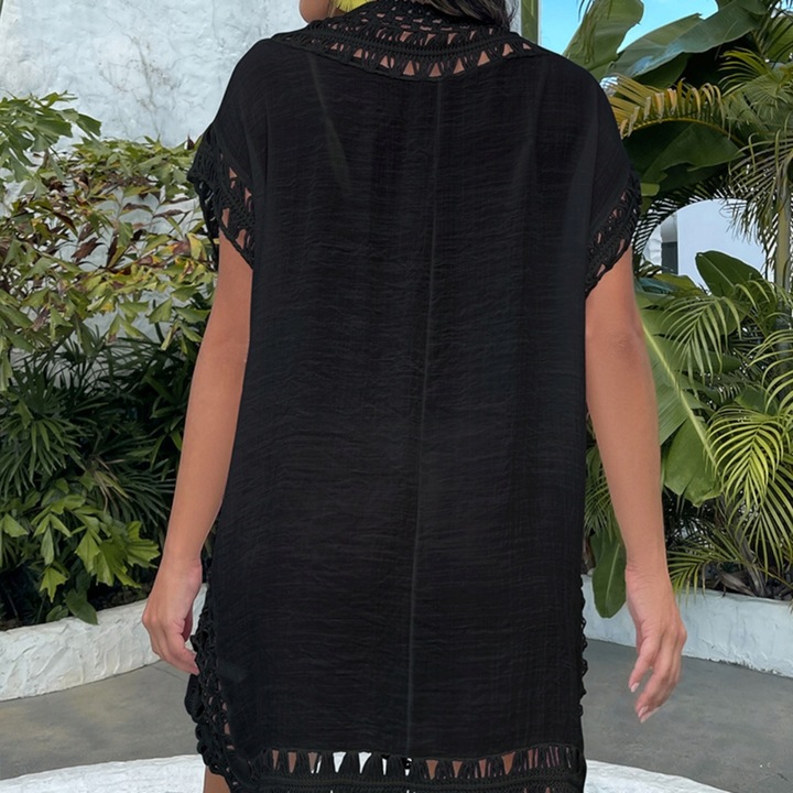 LETNIA TUNIKA PLAŻOWA PAREO PLAŻOWE NARZUTKA NA PLAŻĘ SUKIENKA BOHO KOLORY