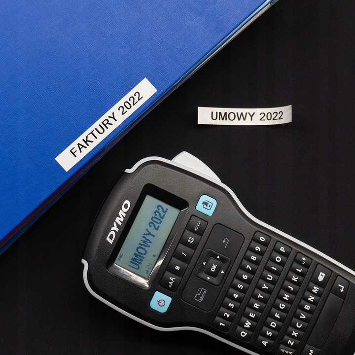 Drukarka etykiet DYMO LM160 Label Manager + taśma D1 45013 12mm biała