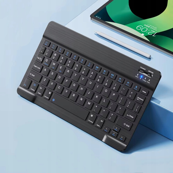 KLAWIATURA BEZPREZEWODOWA BLUETOOTH 5.0 SMART iOS ANDROID TABLET LAPTOP