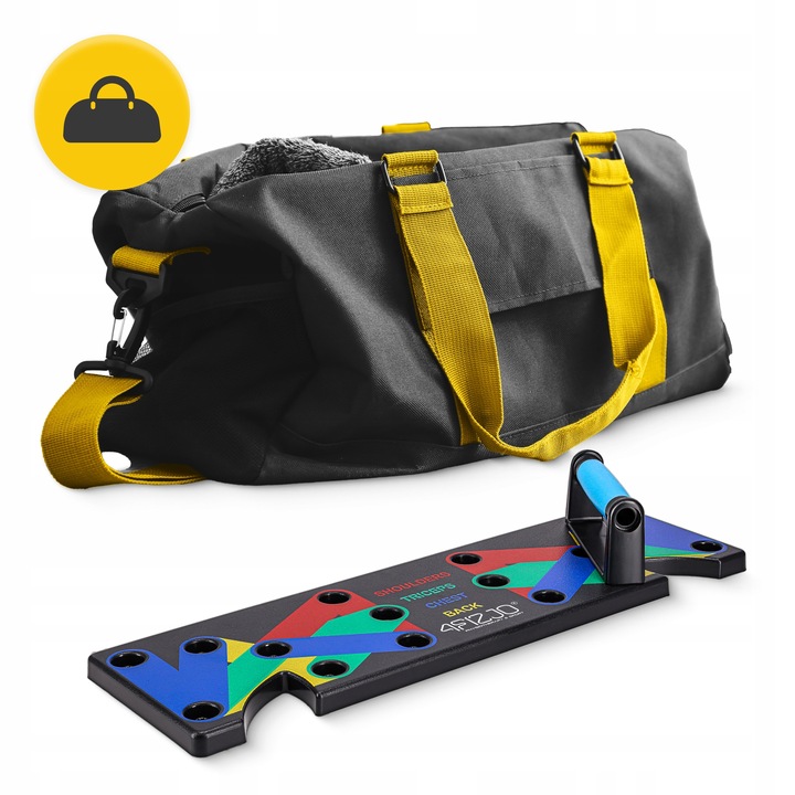 DESKA UCHWYTY DO POMPEK ĆWICZEŃ PLATFORMA PUSH UP BOARD WIELOFUNKCYJNA SIŁA