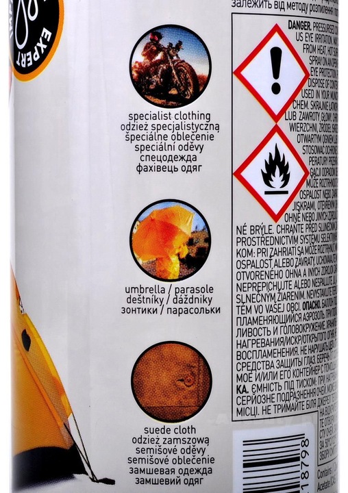 Duży UNIWERSALNY Wodoodporny spray IMPREGNAT DO ODZIEŻY BUTÓW Skóry