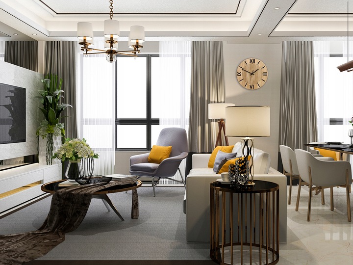 ZEGAR ŚCIENNY drewniany SANTIAGO 33 cm- czytelny - do salonu, ULTRA CICHY