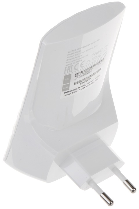 Wzmacniacz sygnału WiFi TP-Link RE200 AC750 Dual Band Z POTREM RJ45