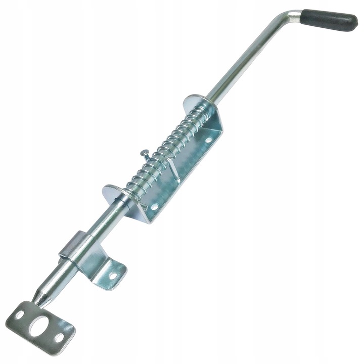 Rygiel zasuwa do bramy zamknięcie skobel L420 sprężyna ocynk