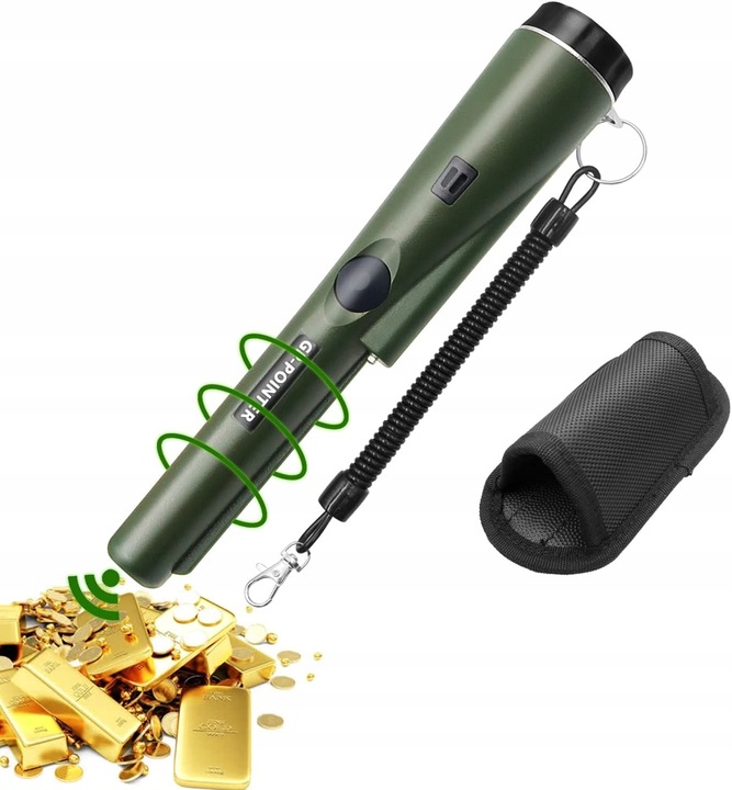 Wykrywacz Metali Detektor Metalu Ręczny GP POINTER Monet Złota z Latarką