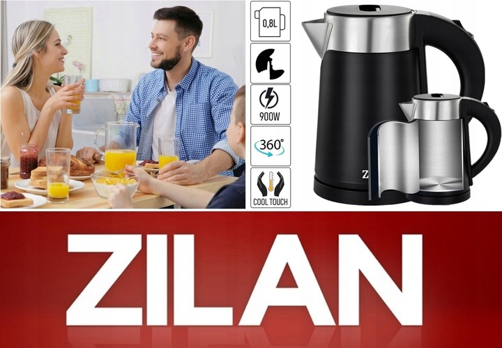 CZAJNIK ELEKTRYCZNY TURYSTYCZNY PODRÓŻNY CICHY MAŁY 900W 0,8L