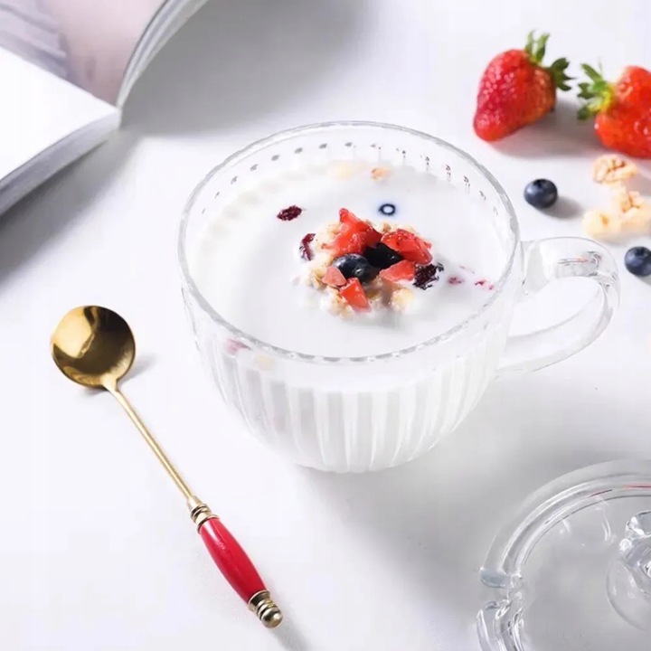 Komplet 6 filiżanek szklanych kubki szklanki Altom Design Venus 460 ml