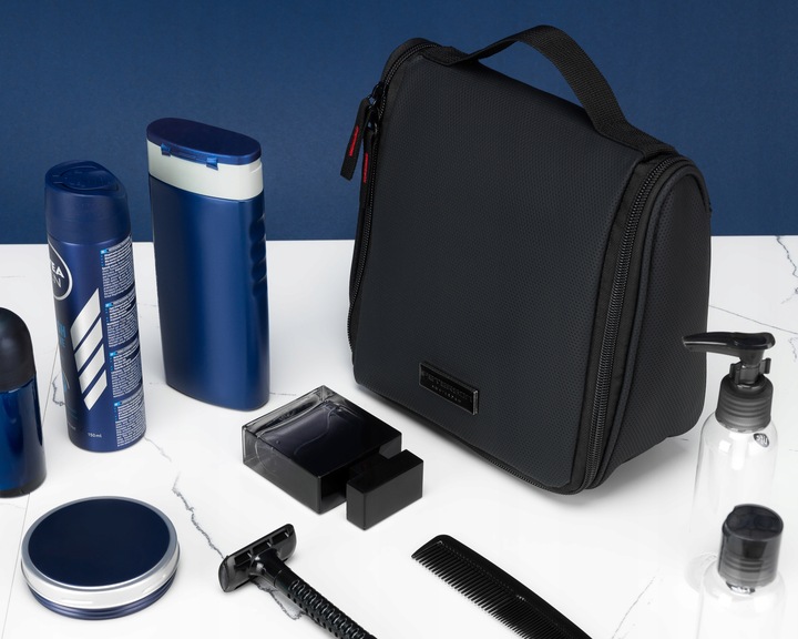 Kosmetyczka męska Peterson z haczykiem podróżna pojemna na kosmetyki