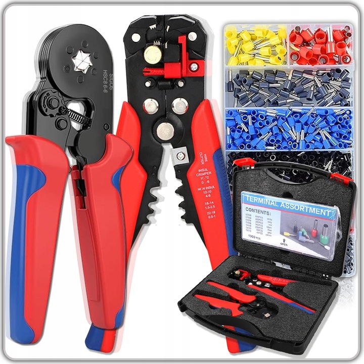 ZESTAW ŚCIĄGACZ IZOLACJI ZACISKARKA PRASKA SZEŚCIOKĄTNA DO TULEJEK