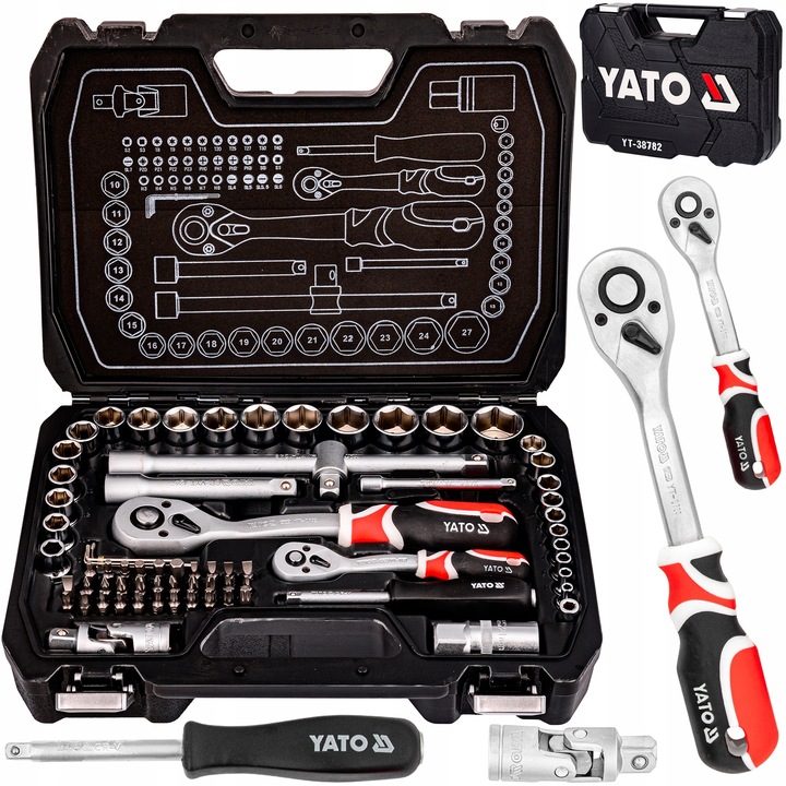 ZESTAW KLUCZY NASADOWYCH KLUCZE NASADOWE BITY TORX