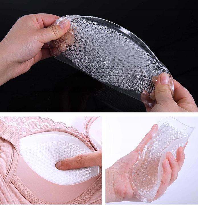 WKŁADKI SILIKONOWE PUSH UP DO STANIKA ODDYCHAJĄCE Ws1s1