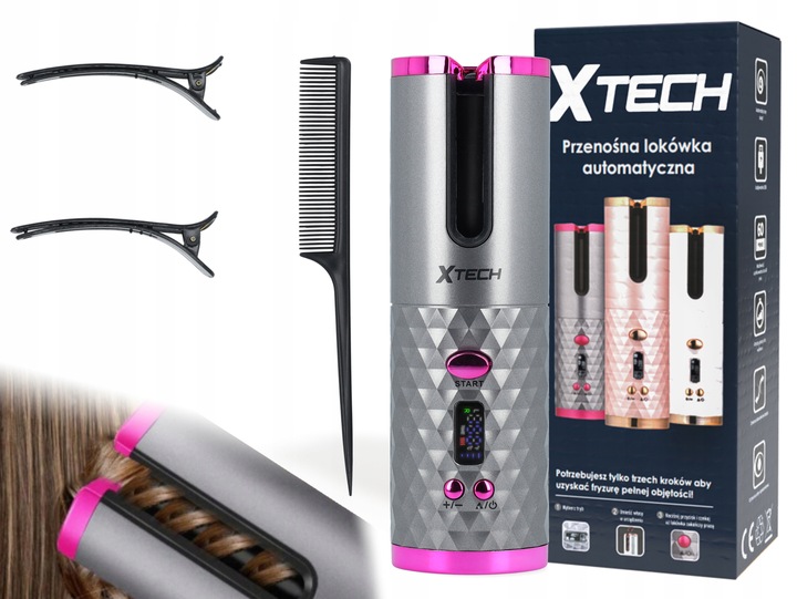 LOKÓWKA DO WŁOSÓW AUTOMATYCZNA CERAMICZNA LCD CURL