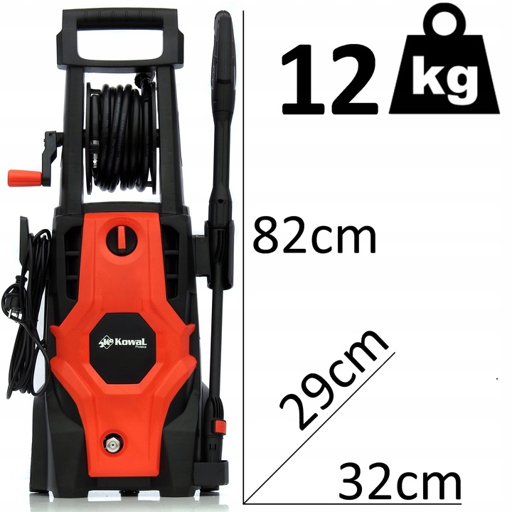 MYJKA CIŚNIENIOWA KOWAL 280B-S samossąca metal pompa BOGATY ZESTAW
