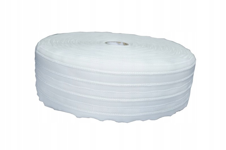 TAŚMA marszcząca 6cm bawełniana do firan i zasłon wałek 50m bawełna