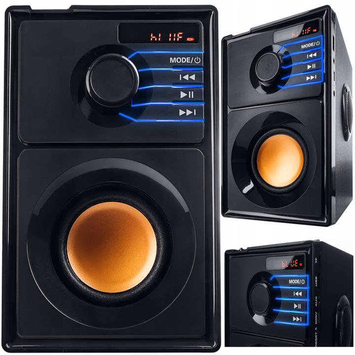 GŁOŚNIK BEZPRZEWODOWY BLUETOOTH BOOMBOX KOLUMNA PRZENOŚNY 800W KOLUMNA