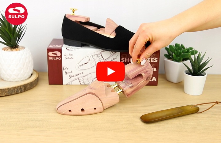 Prawidła cedrowe do rozciągania obuwia drewniana + łyżka do butów ZESTAW