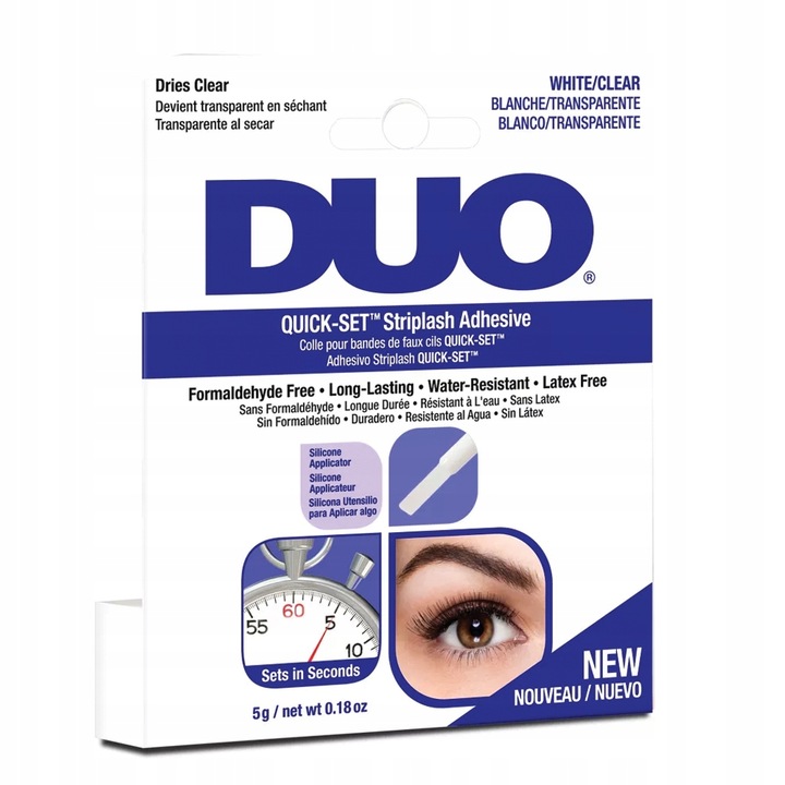 Bezbarwny klej do sztucznych rzęs DUO Quick-Set Ardell szybkoschnący 5 g