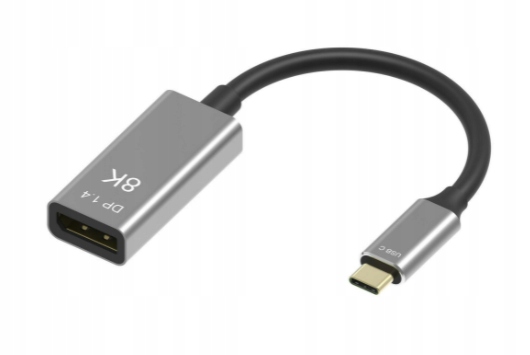 Kabel Adapter USB-C DisplayPort 1.4 8K 5K 4K Display Port Żeński 144 240Hz
