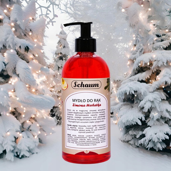 Mydło w płynie do rąk KREMOWE Wydajne Jabłko Cynamon Jesienne Zimowe 500ml