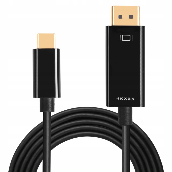 Kabel USB C do Display port Przejściówka adapter DP 4K Thunderbolt 1,8M