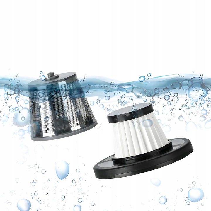 ODKURZACZ RĘCZNY SAMOCHODOWY BEZPRZEWODOWY DO SAMOCHODU PODWÓJNY FILTR