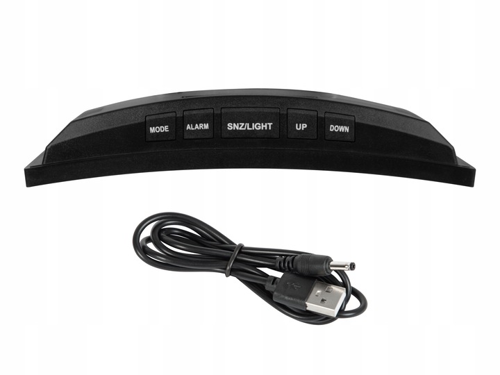 ZEGAR CYFROWY ZEGAREK ELEKTRONICZNY STOJĄCY TERMOMETR GODZINA BUDZIK LCD