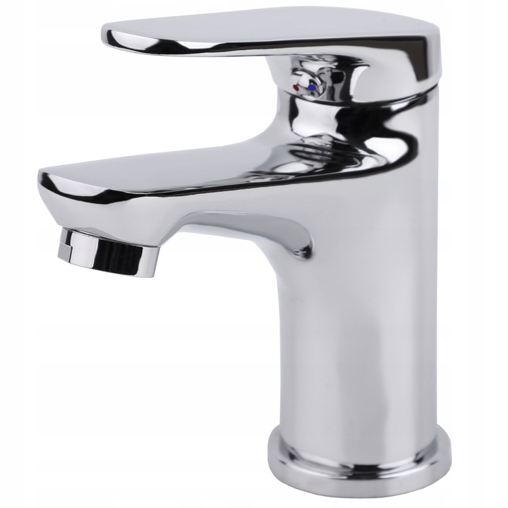 Bateria umywalkowa stojąca chrom kran łazienkowy srebrny YOKA HOME