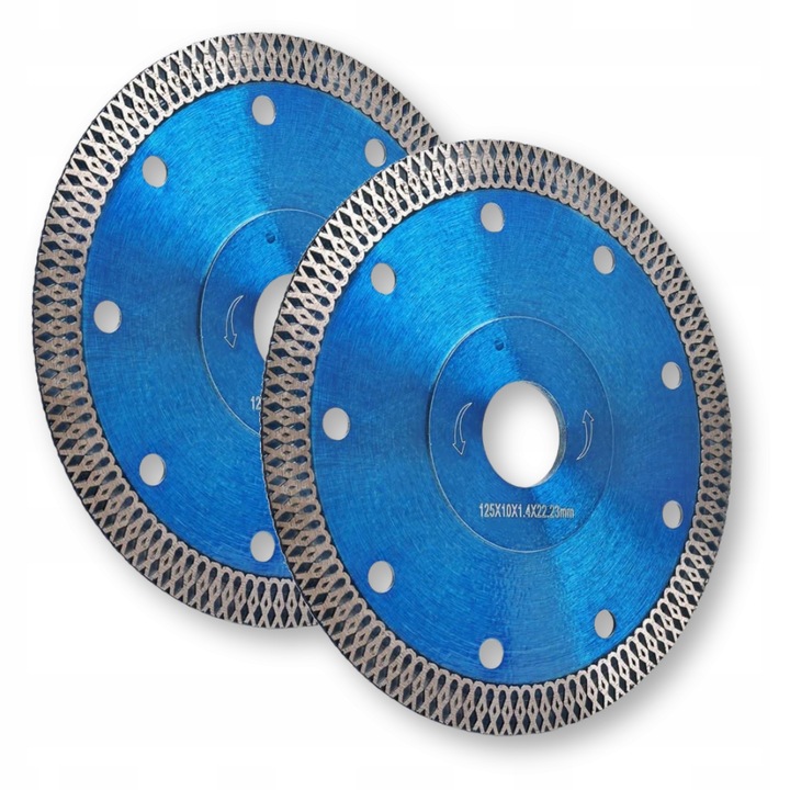 TARCZE DIAMENTOWE CIĘCIE GRESU PŁYTEK SPIEKU CERAMIKI 2 szt 125MM