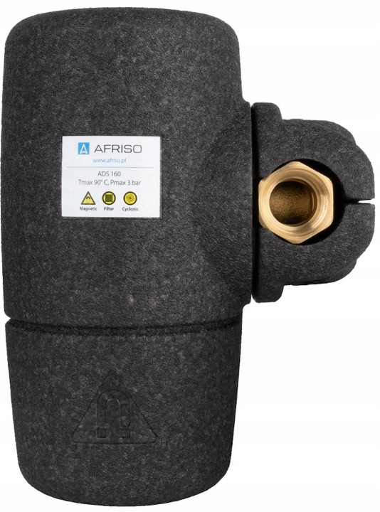 SEPARATOR FILTR ODMULNIK ZANIECZYSZCZEŃ MAGNETYCZNY INSTALACJI CO ADS160 1"