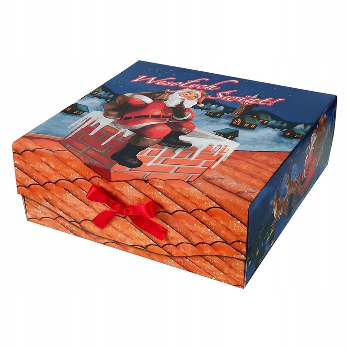 50 SZT - 1 SZT 15,85 ZŁ NETTO PUDEŁKO PREZENTOWE 34x35x13 CM MIKOŁAJ 1614