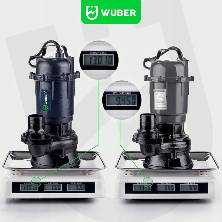 POMPA Z ROZDRABNIACZEM DO WODY BRUDNEJ CZYSTEJ SZAMBA 2500W MOCNA FAST FIX