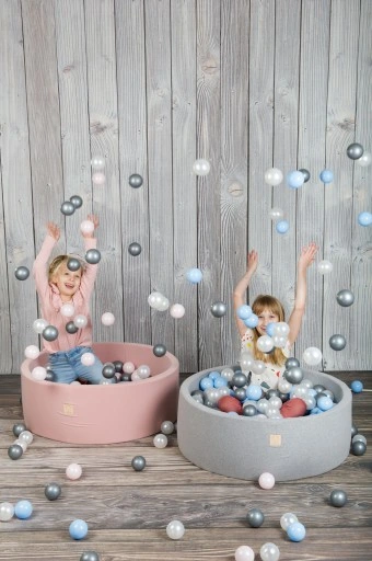 Suchy Basen Smart z Kulkami Piłeczkami Szary + 200 Kulek | Polski Producent