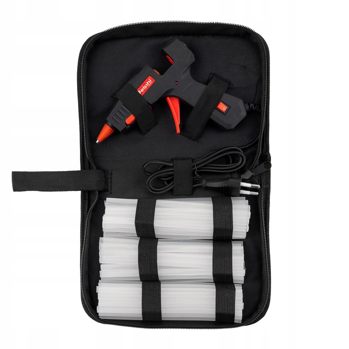 PISTOLET DO KLEJU NA GORĄCO DO KLEJENIA KLEJARKA 100W 210x WKŁADY 7mm