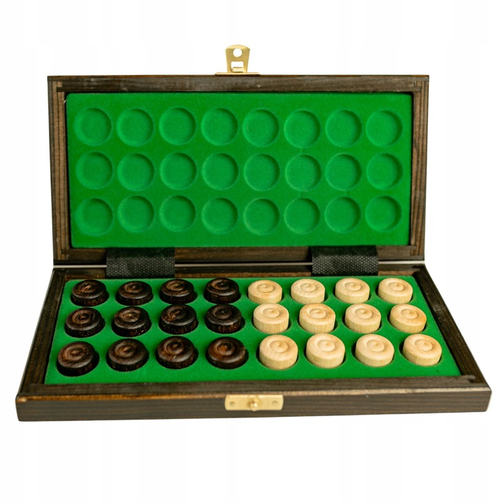 WARCABY DREWNIANE we wkładce zielonej 25cm Wyprodukowane w Polsce