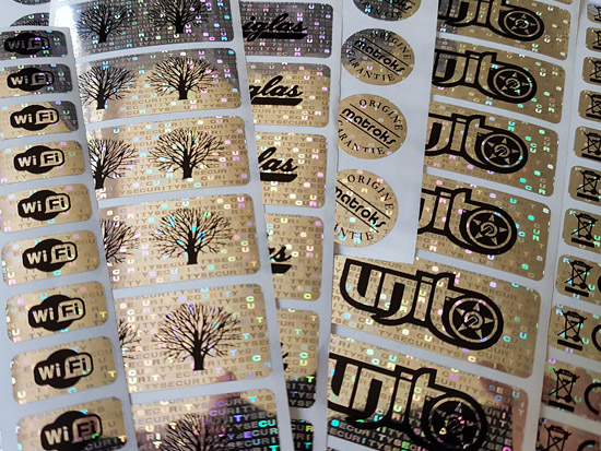 NH-210 - 55x11mm HOLOGRAM PLOMBA SECURITY VOID