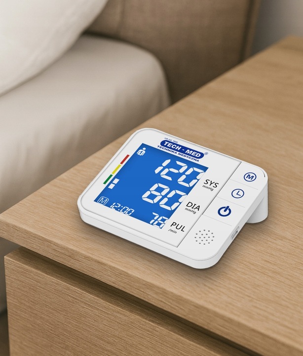 CIŚNIENIOMIERZ NARAMIENNY arytmia MÓWI PO POLSKU automatyczny USB TECH-MED