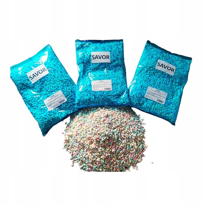 SAVOR Kolorowe pianki micro marshmallow 1 kg do gorącej czekolady kawy