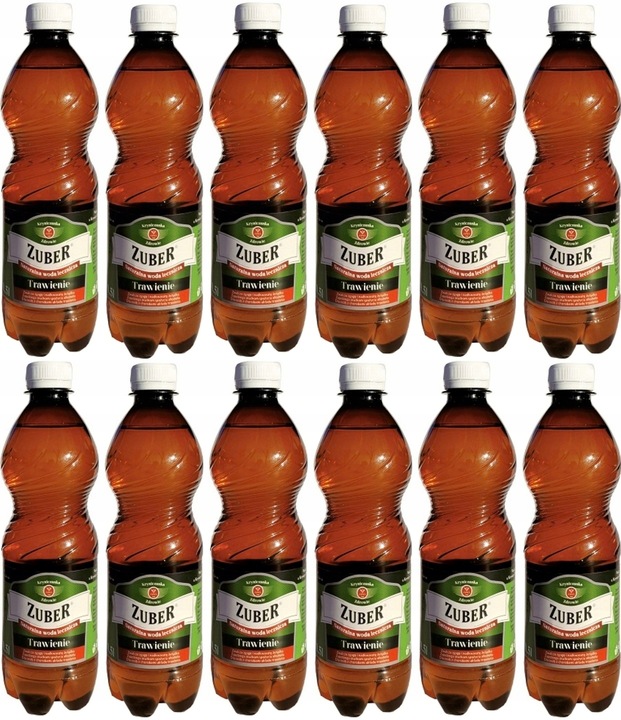 ZUBER WODA LECZNICZA TRAWIENIE 0,5L X 12 BUTELEK