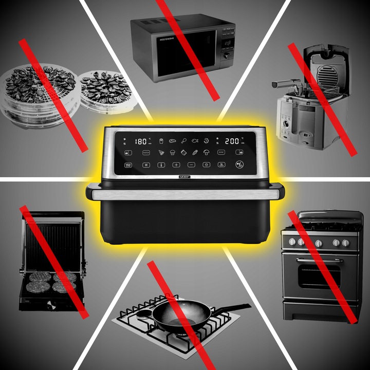 Frytkownica beztłuszczowa 11L Air Fryer Yoer 2800W 12 programów 23